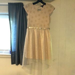 Kids Gold Glitter Dress